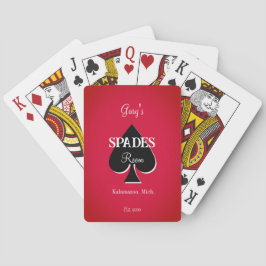 Guy's Spades Kaart Game Room Spellingkaarten