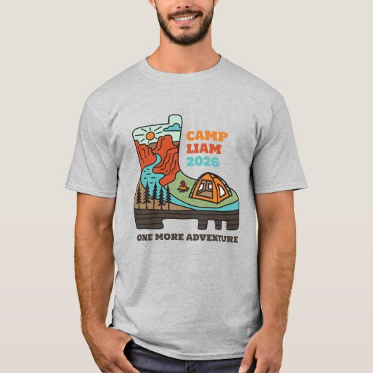 Guys Weekend Bachelor Party Camping T-shirt (Voorkant)