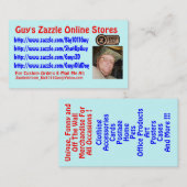 Guy's Zazzle Visitekaartje (Voorkant / Achterkant)