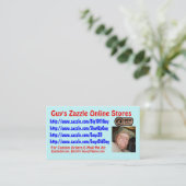 Guy's Zazzle Visitekaartje (Staand voorkant)