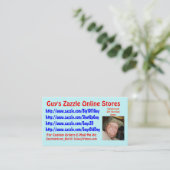 Guy's Zazzle Visitekaartje (Staand voorkant)