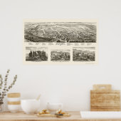 Guysville, OH Panoramic Map - 1875 Poster (Keuken)