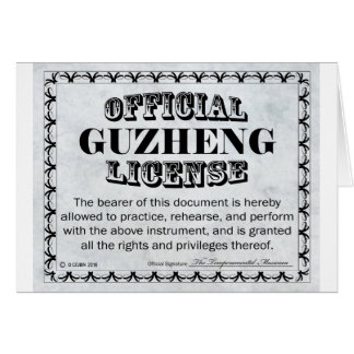Guzheng-licentie