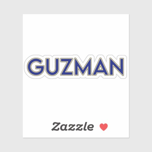 GUZMAN 02 — 3-INCH STICKER (Vel)