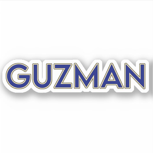 GUZMAN 02 — 3-INCH STICKER (Voorkant)