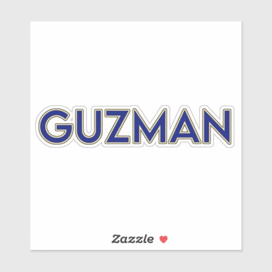 GUZMAN 02-6-INCH STICKER (Vel)