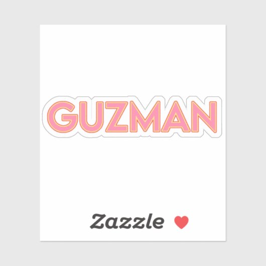 GUZMAN 03 — 3-INCH STICKER (Vel)
