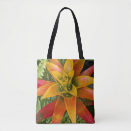 Guzmania Bromeliad Plant Bloemstuk Tote Bag