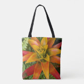 Guzmania Bromeliad Plant Bloemstuk Tote Bag (Achterkant)