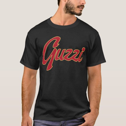 Guzzi Classic Stitch Script T-shirt (Voorkant)