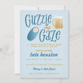 Guzzle and Gaze Baby shower Invitation Kaart (Voorkant)