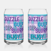 Guzzle Soda Glass Blikvorm Glas (Achterkant)