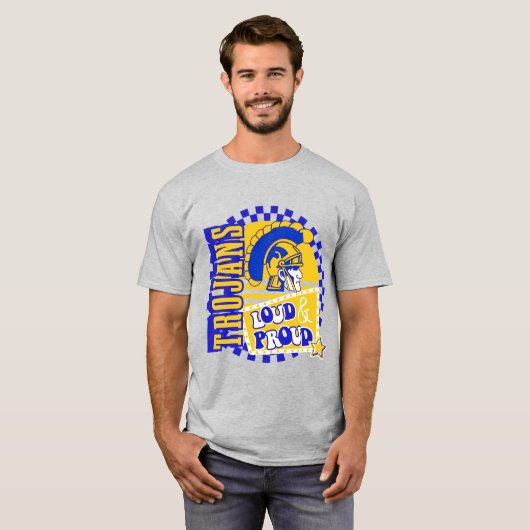 G'ville Trojan Football Spirit draag T-shirt (Voorkant volledig)