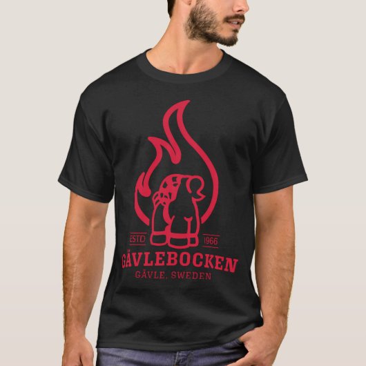 Gvle Goat On Fire (Zweeds: Gvlebocken) T-shirt (Voorkant)