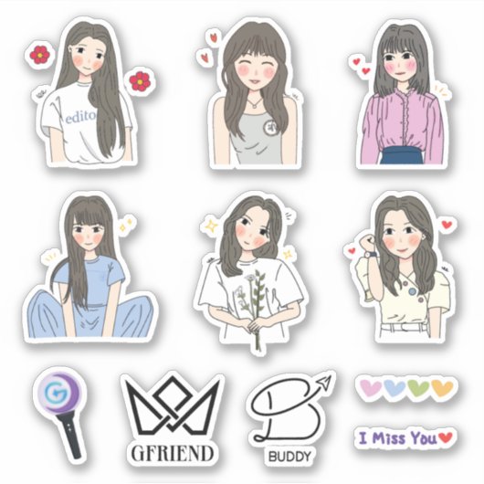 Gvriend Sticker (Kpop) (Voorkant)