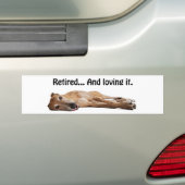 GVV Greyhound in ruste en liefhebbend Bumpersticker (Op auto)
