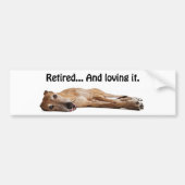 GVV Greyhound in ruste en liefhebbend Bumpersticker (Voorkant)