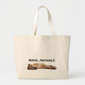 GVV Greyhound in ruste en liefhebbend Grote Tote Bag (Voorkant)