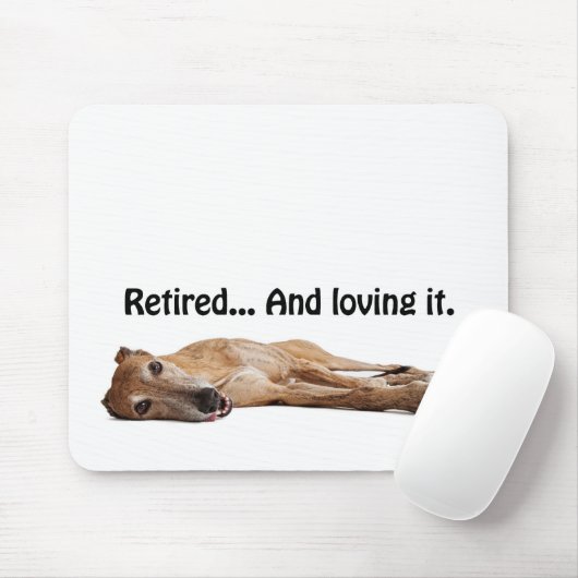 GVV Greyhound in ruste en liefhebbend Muismat (Met muis)