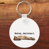 GVV Greyhound in ruste en liefhebbend Sleutelhanger (Voorkant)