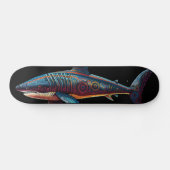 GW Shark - Aboriginal stijl - Skateboard Deck (Horizontaal)