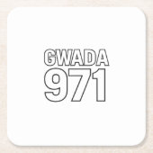 GWADA 971 | Guadeloupe Style Urban Kartonnen Onderzetters (Voorkant)