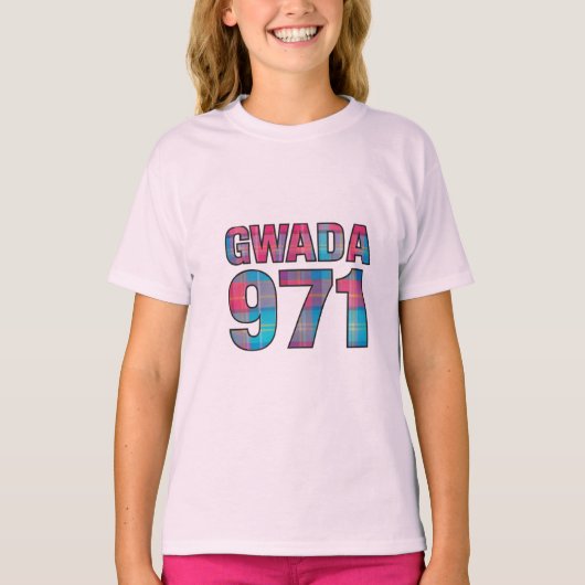 Gwada 971 - Guadeloupe trots T-shirt (Voorkant)