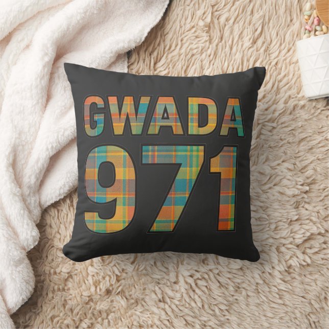GWADA 971 Madras Vibrant – Guadeloupse trots Kussen (Deken)