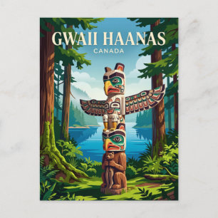 Gwaii Haanas Nationaal Parkreservaat Canada Briefkaart