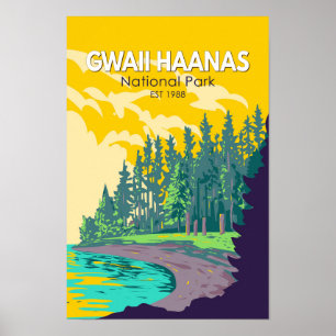 Gwaii Haanas National Park Canada Travel  Poster