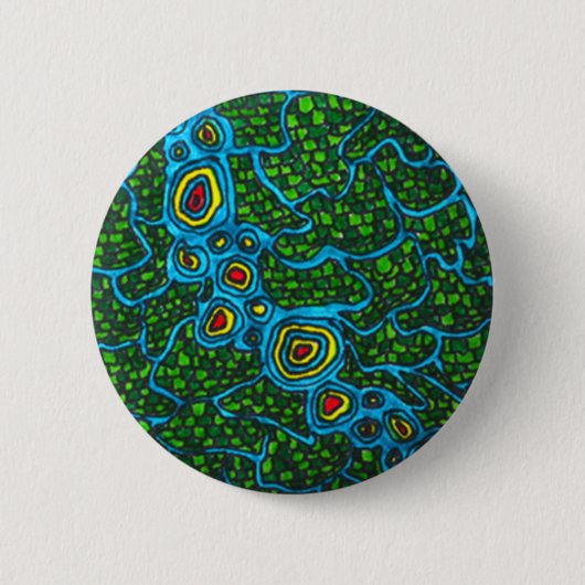 Gwana Pin Ronde Button 5,7 Cm (Voorkant)