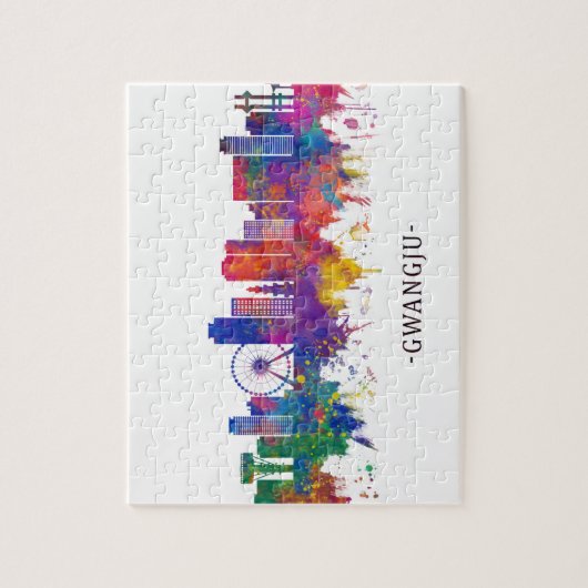 Gwangju South Korea Skyline Legpuzzel (Verticaal)