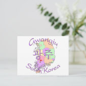 Gwangju Zuid-Korea Briefkaart (Staand voorkant)