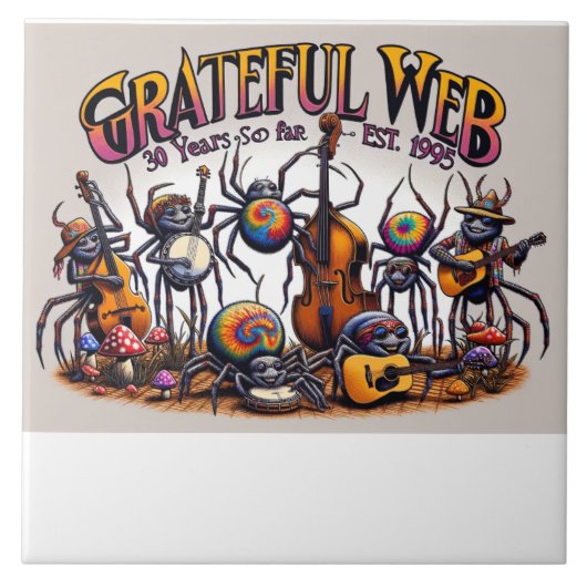 Gweb band 30 jaar tegeltje (Voorkant)