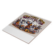 Gweb band 30 jaar tegeltje (Zijkant)