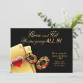 Gwen ALL IN Casino Wedding VRAAG 4 NAMEN IN CHIPS Kaart (Staand voorkant)