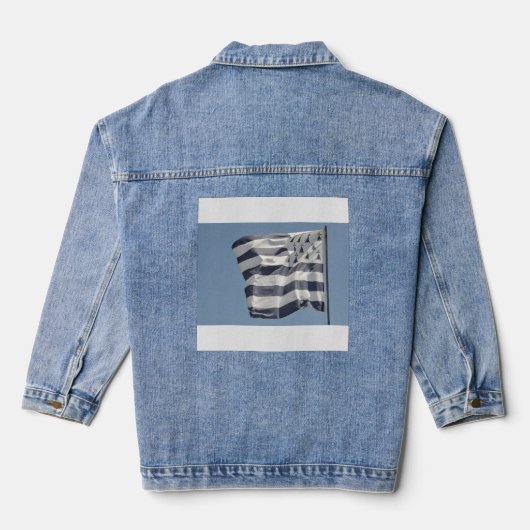 Gwen Ha Du, Bretonse vlag Denim Jacket (Achterkant)