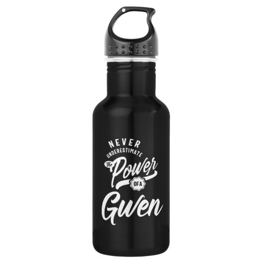 Gwen Persoonlijke naam Birthday Gift Waterfles (Voorkant)
