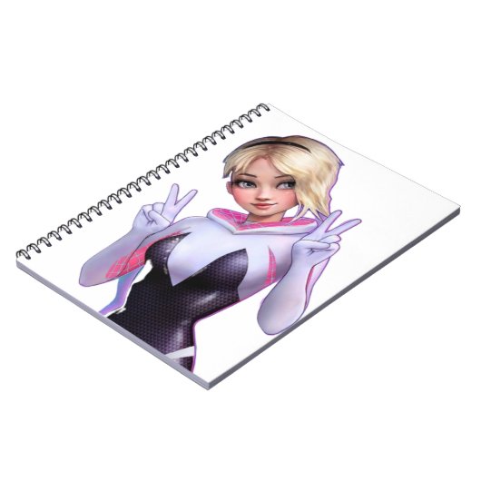 Gwen spin vrouwen NOTITIEBOEK (Linkerzijde)