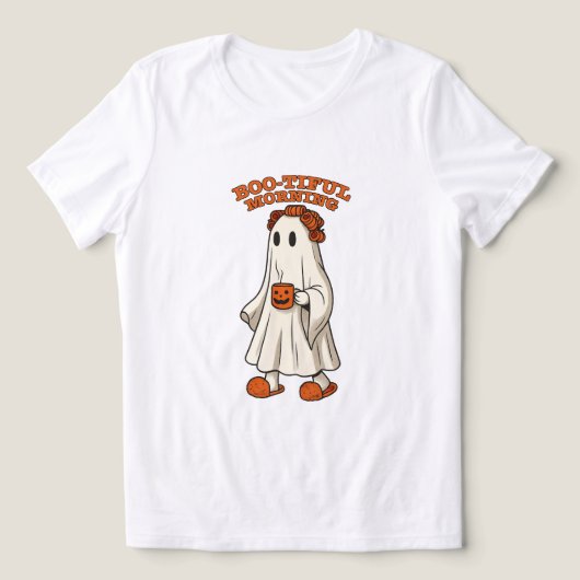 Gwendolyn the Ghost Pumpkin Picking Adventure bero Tri-Blend Shirt (Design voorkant)