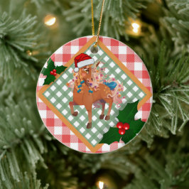 Gwenhwyer Holiday Plaid Ornament
