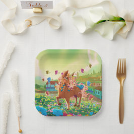 Gwenhwyer stralen van de zon Borden Papieren Bordje