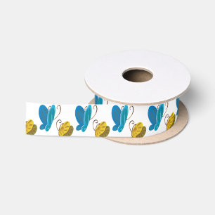Gwenhwyer's Butterflies Ribbon Satijnen Lint