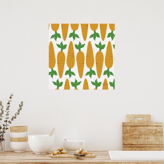 Gwennie the Bun: Wortelen Poster (Keuken)