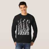 Gwosts Flames Men's Long Sleeve T-shirt (Voorkant volledig)