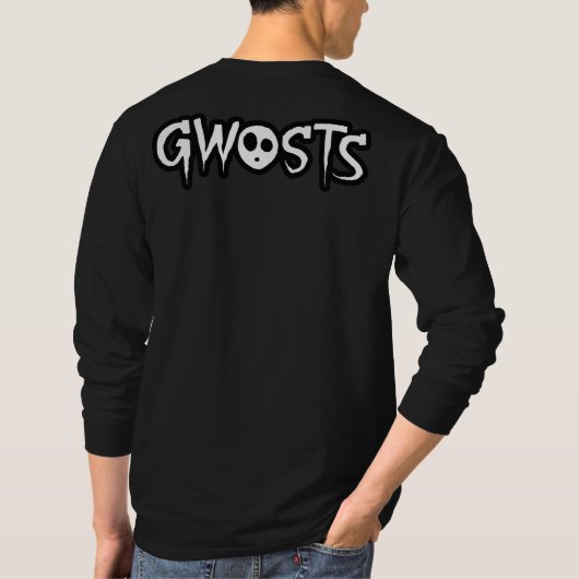 Gwosts Flames Men's Long Sleeve T-shirt (Achterkant)