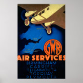 GWR Air Services  Poster Europe (Voorkant)