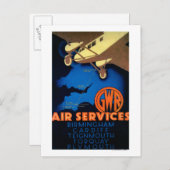 GWR Air Services  Poster Europe Briefkaart (Voorkant / Achterkant)
