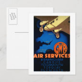 GWR Air Services Poster Europe Briefkaart (Voorkant / Achterkant)