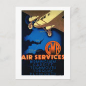 GWR Air Services Poster Europe Briefkaart (Voorkant)